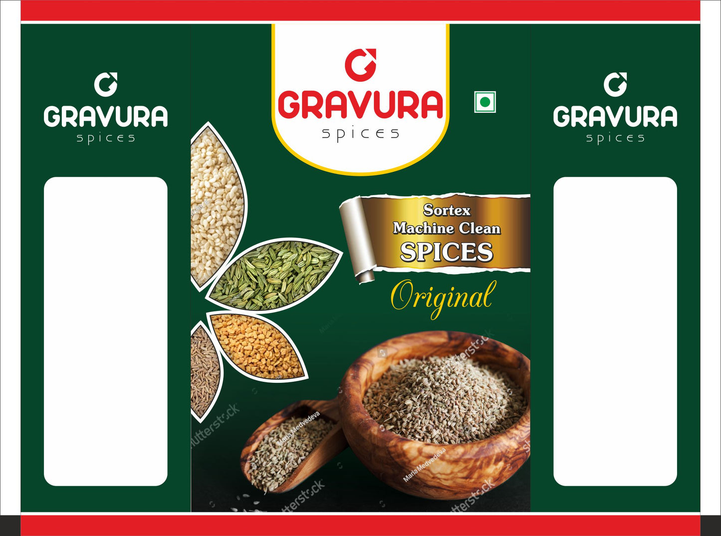 GR75 - Premium Common Spices Pouch Packaging Design Template – Common Spices Pouch