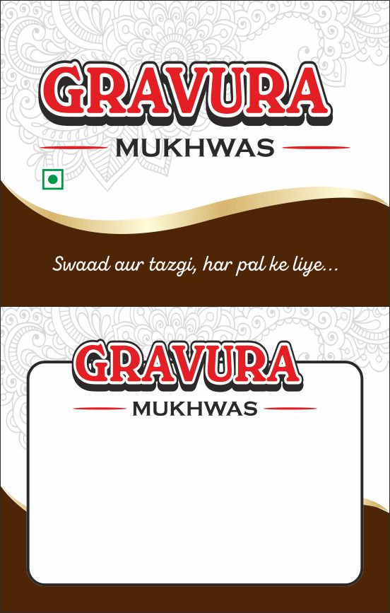 GR113 - Elegant Pouch Packaging Design for Mukhwas & Mouth Freshner