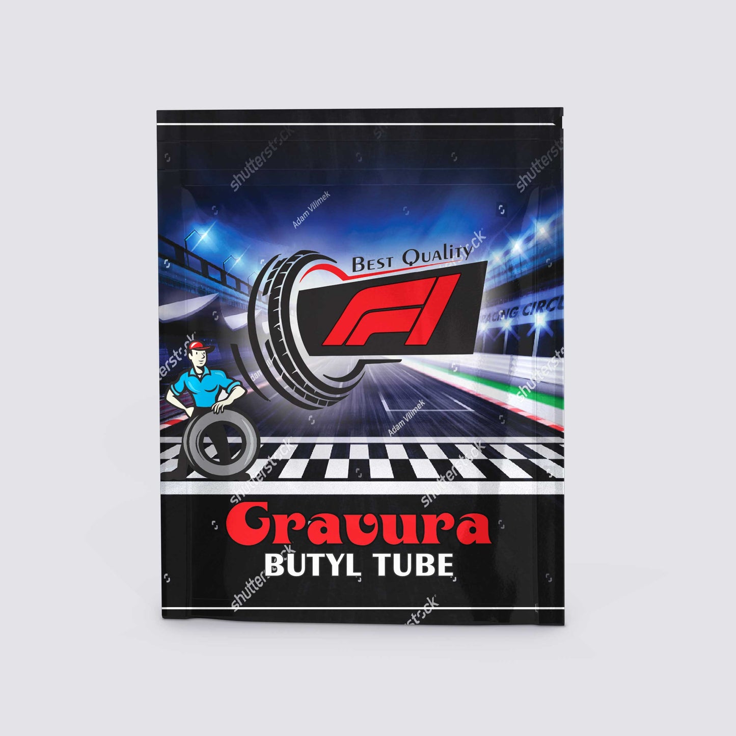GR-21 - Racing-Inspired Butyl Tube Packaging Design – Bold, Dynamic & Track-Ready Aesthetics