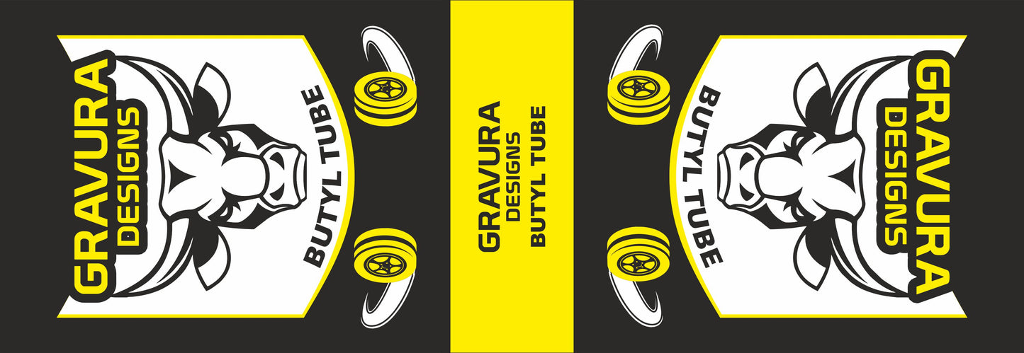 GR-24 - Bold Bull-Themed Packaging Design with Yellow-Black Contrast