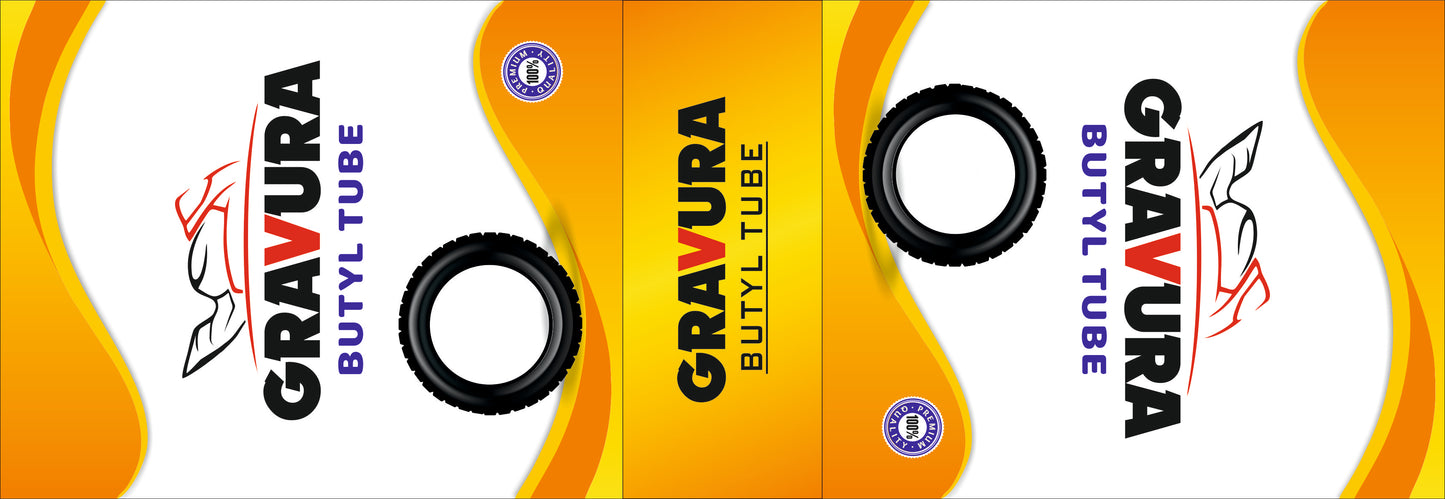 GR-29 - Dynamic Yellow & White Butyl Tube Packaging Design – Vibrant, Modern & Premium-Looking