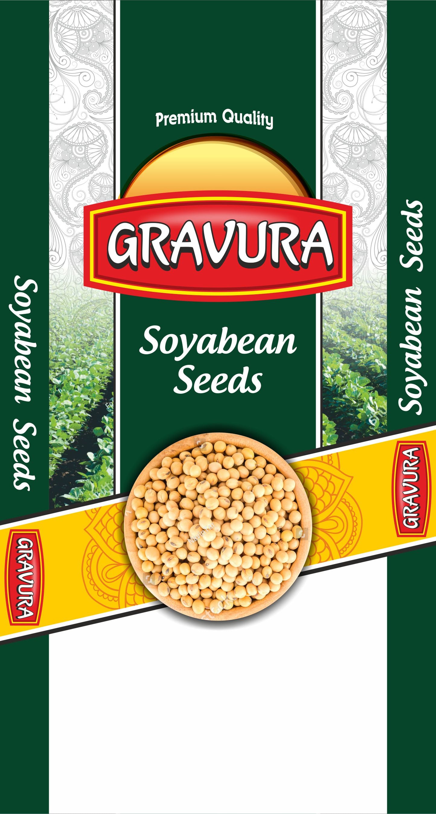 GR96 - Professional Soyabean Seeds Packaging Design Template