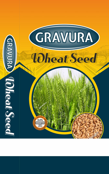 GR100 - Premium Wheat Seed Packaging Design Template