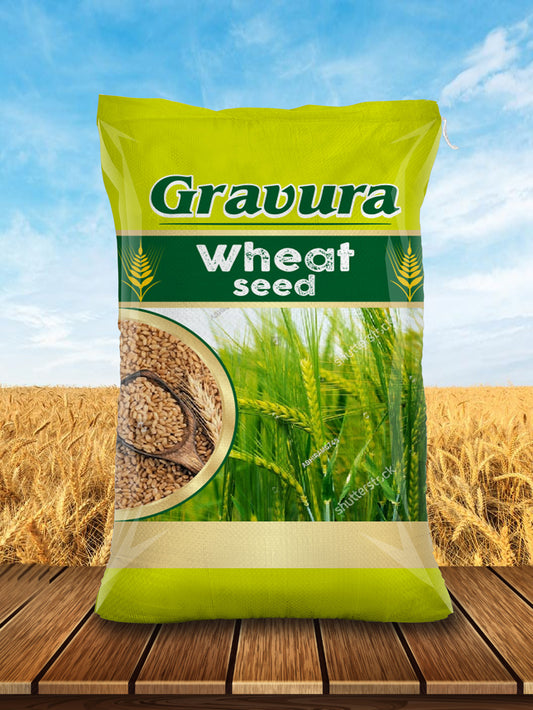 GR99 - Natural Wheat Seed Packaging Design Template