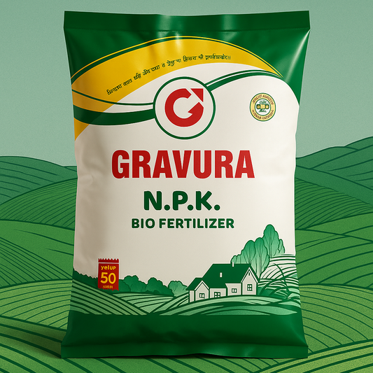 GR121 - NPK Bio Fertilizer Packaging Design Template