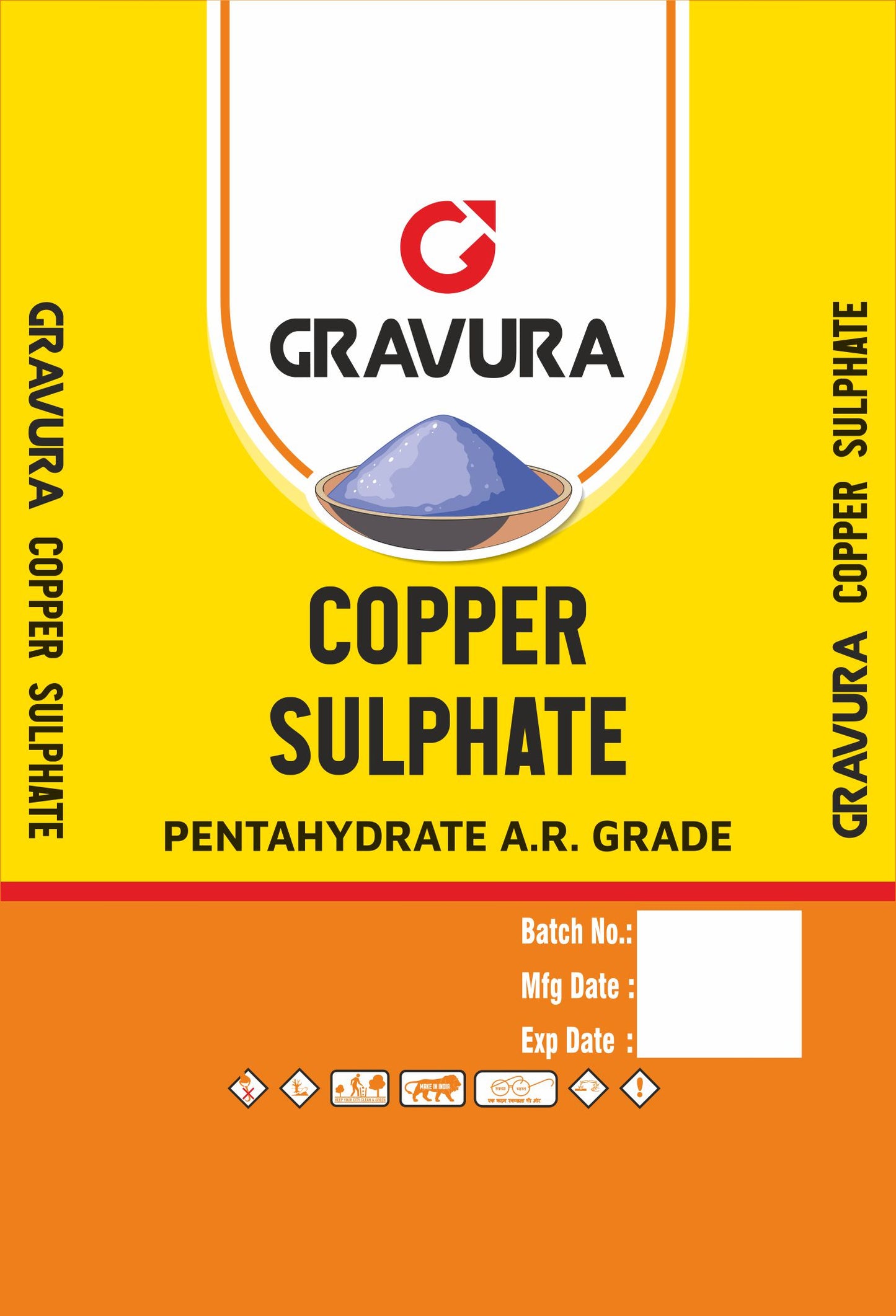 GR181-Copper Sulphate BOPP Bag Packaging Design