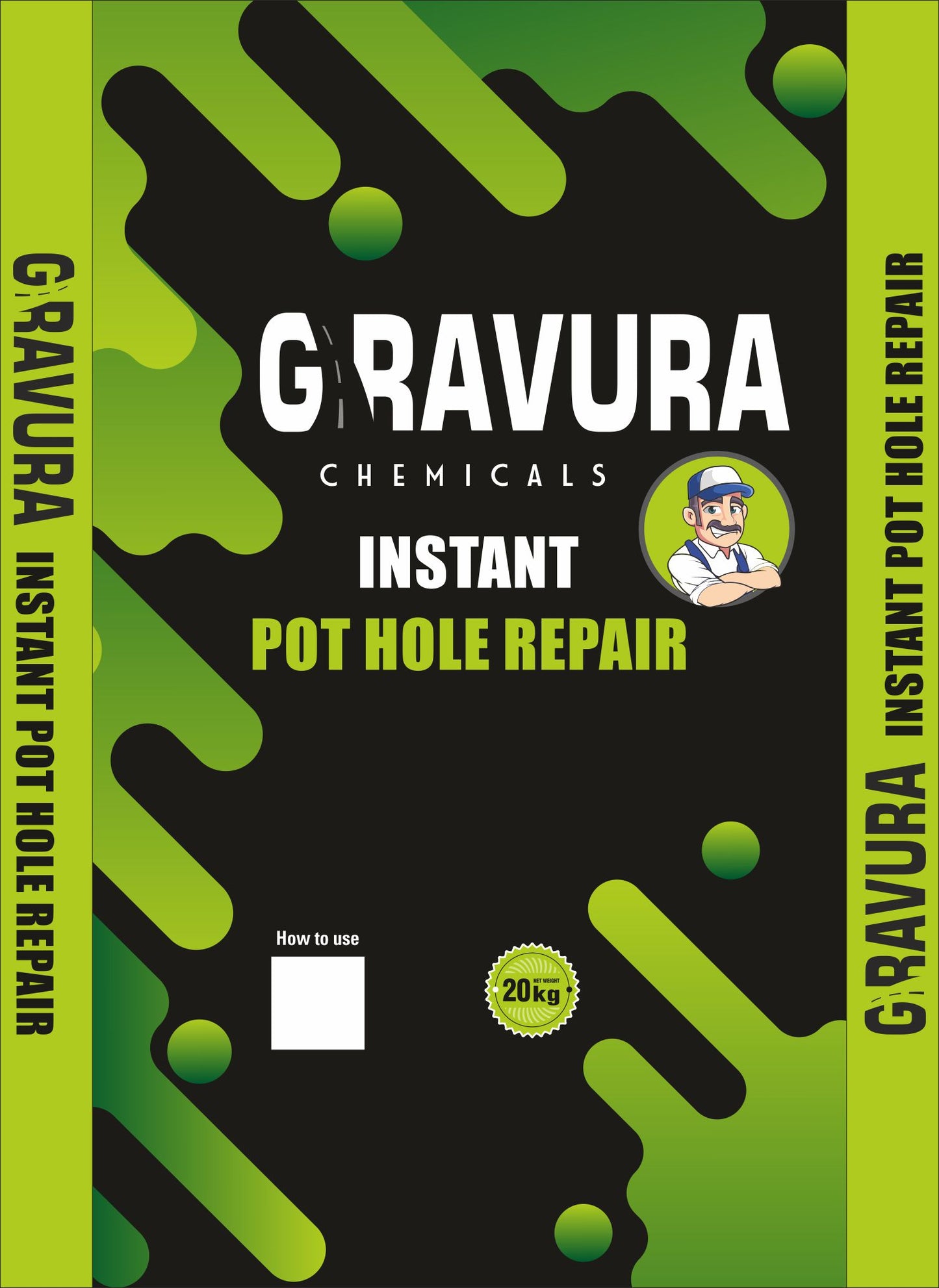 GR182-Pothole Repair BOPP Bag Packaging Design