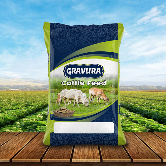 GR129 - Modern Cattle Feed Packaging Design Template