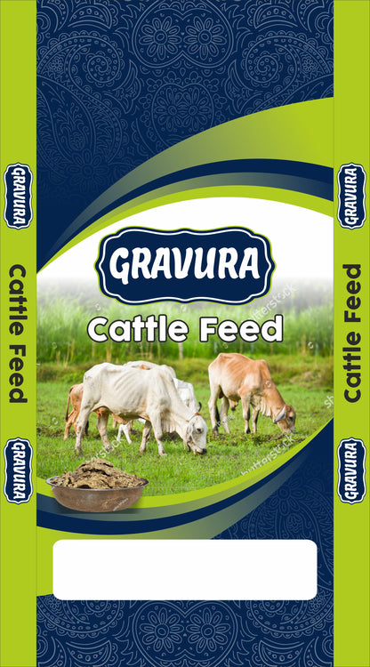 GR129 - Modern Cattle Feed Packaging Design Template