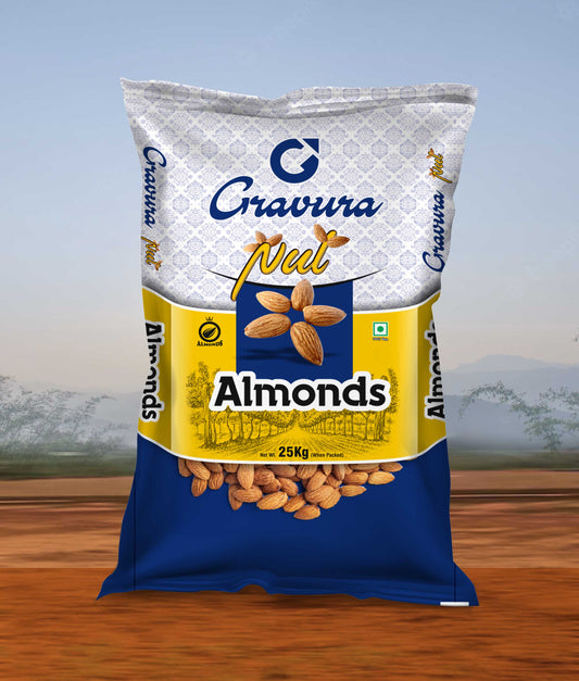 GR51-Premium Almonds BOPP Bag Packaging Design Template