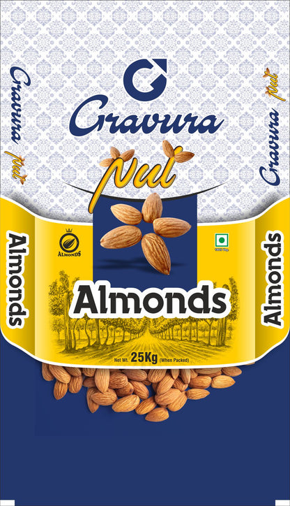 GR51-Premium Almonds BOPP Bag Packaging Design Template