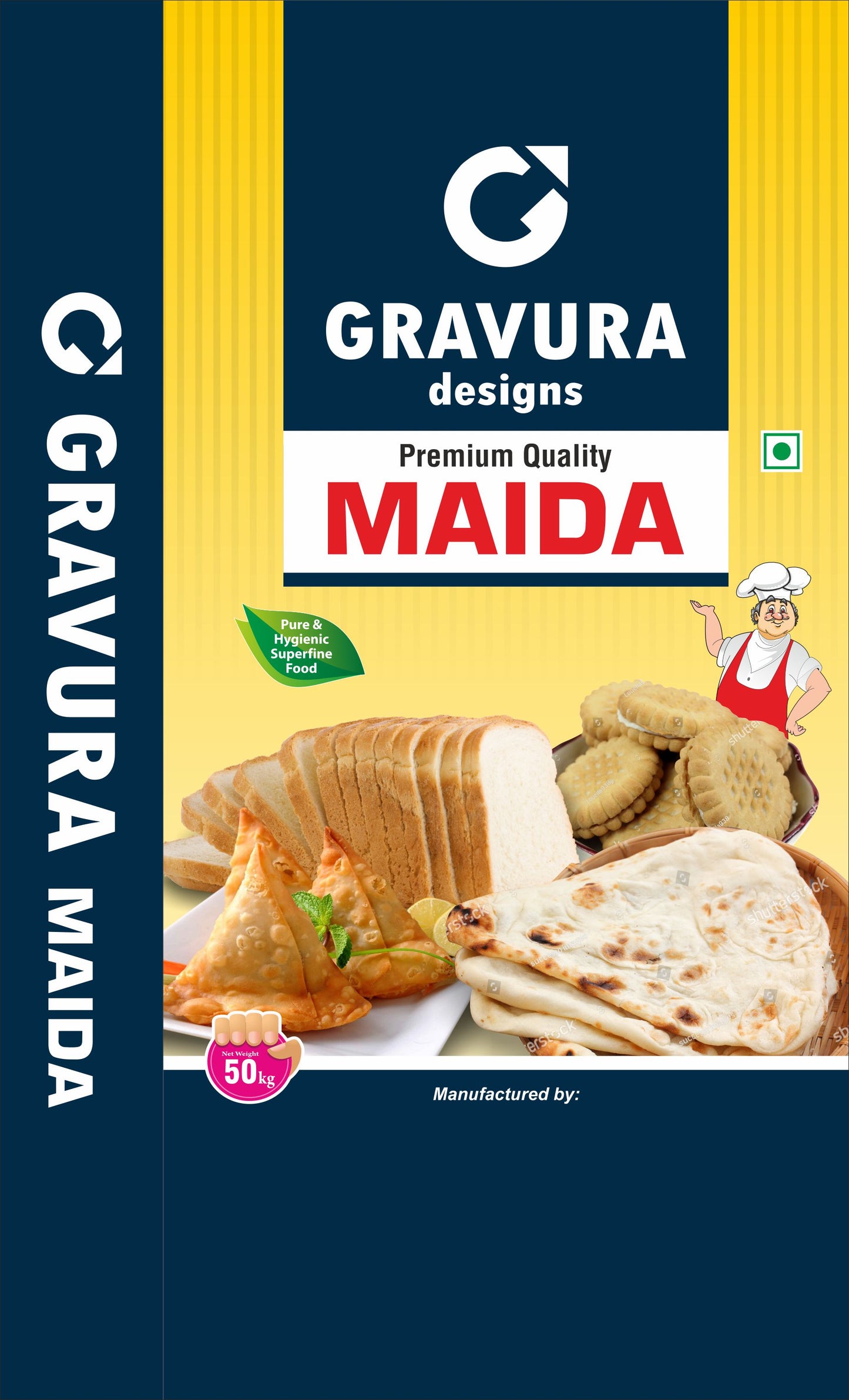GR133 - Premium Maida Flour Packaging Pouch Design