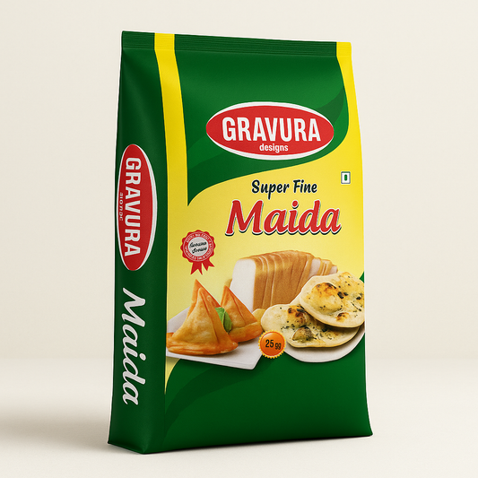 GR134 - Modern Maida Flour Packaging Pouch Design