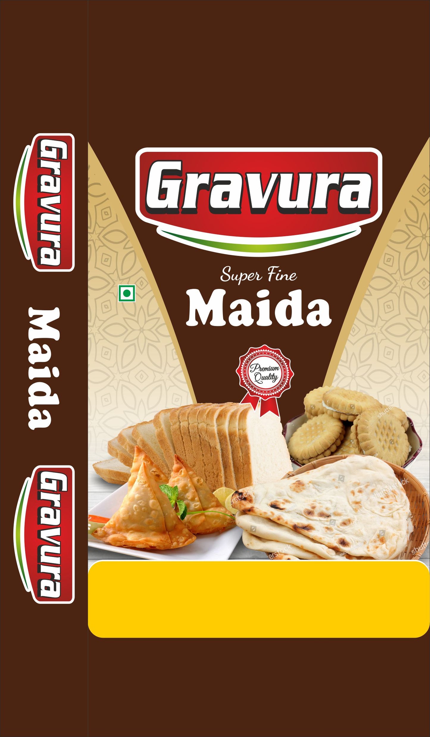 GR135 - Elegant Maida Flour Packaging Pouch Design
