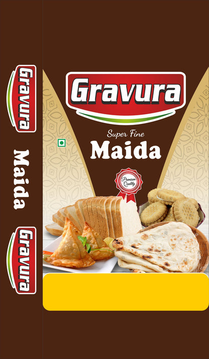 GR135 - Elegant Maida Flour Packaging Pouch Design