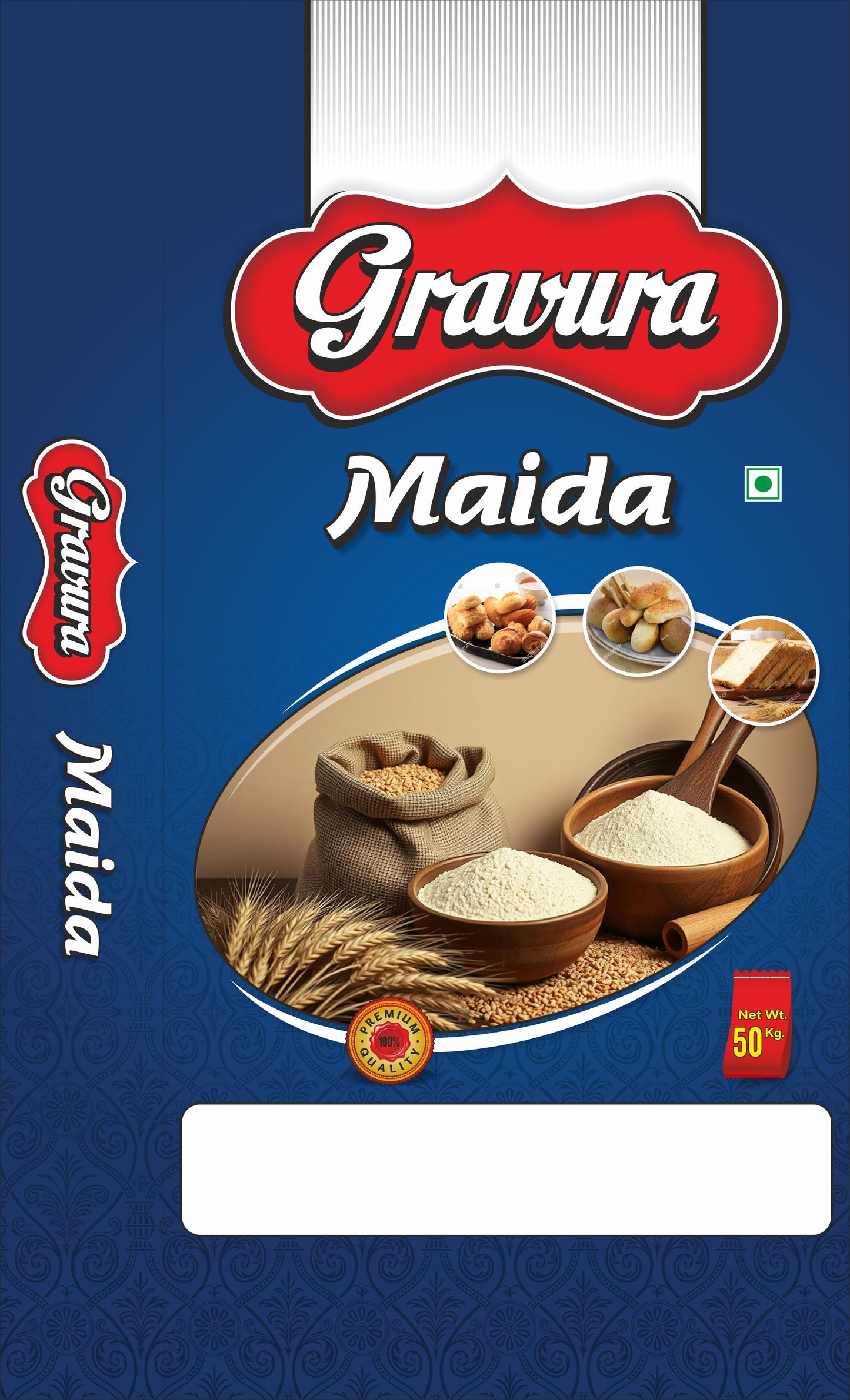 GR136 - Vibrant Maida Flour Packaging Pouch Design