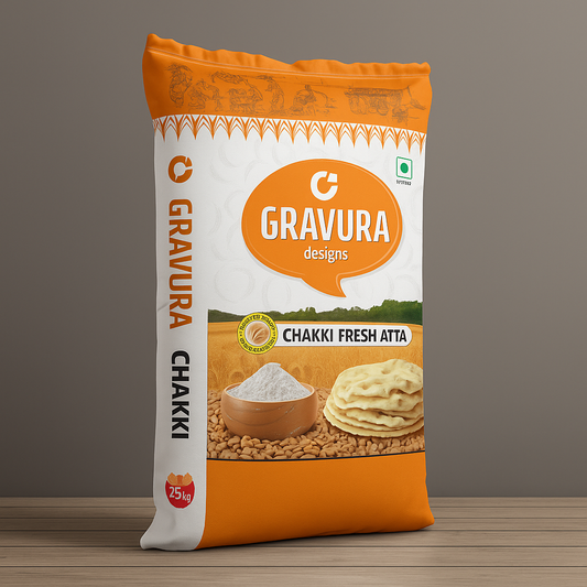 GR132 - Chakki Fresh Atta Flour Packaging Design