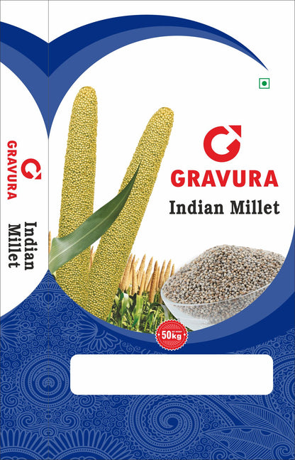 GR56 – Premium Bajra (Indian Millet) BOPP Bag Packaging Design Template – Editable & Print-Ready