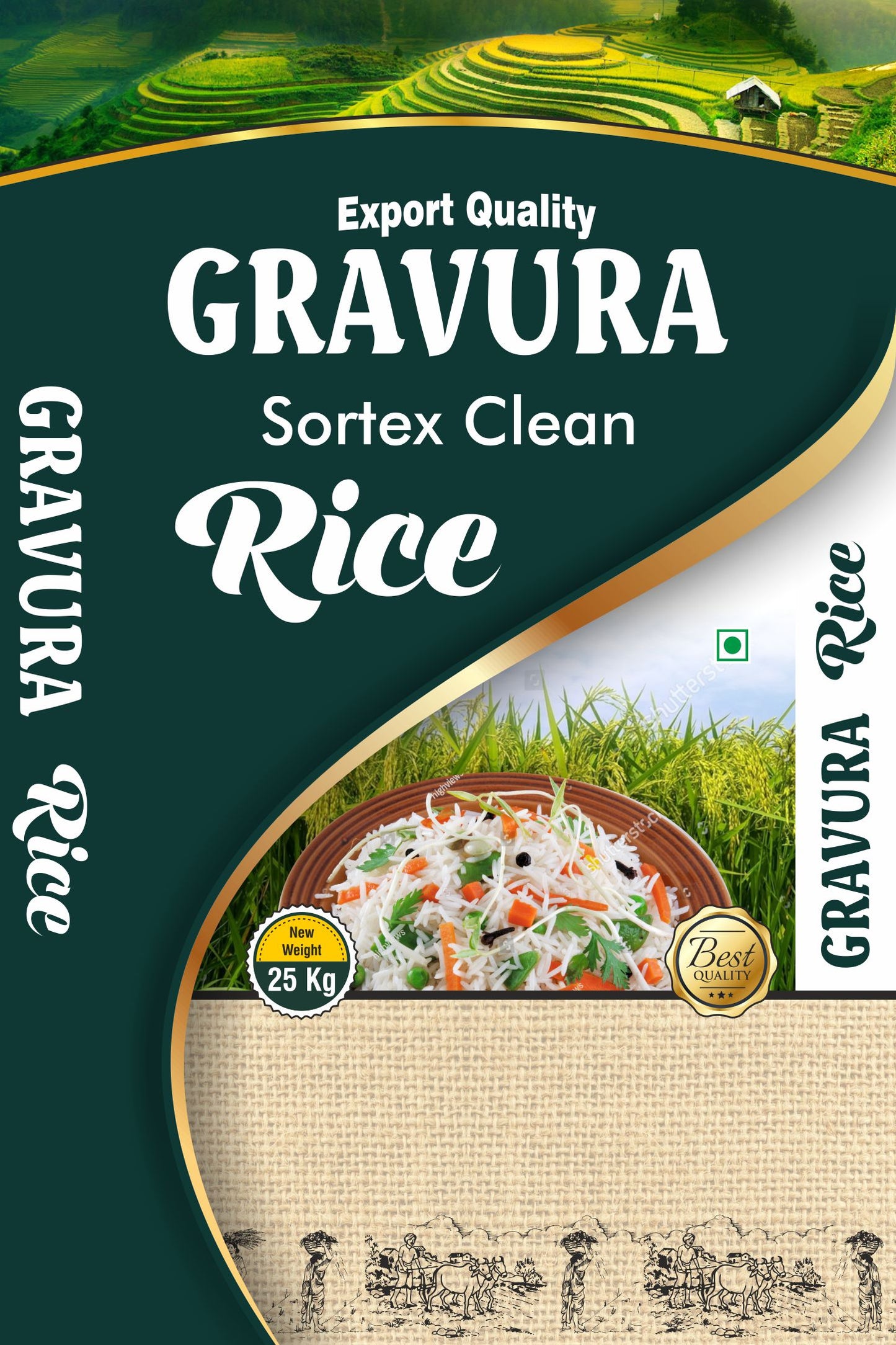 GR201-Sortex Clean Rice BOPP Bag Design