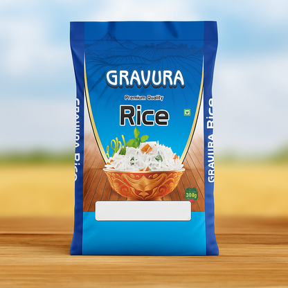 GR202-Premium Rice BOPP Bag Design Template