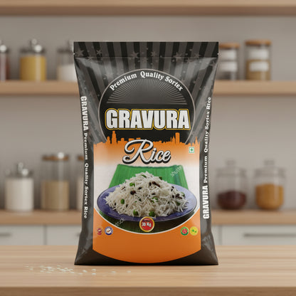 GR234 - Premium Black Rice Packaging Design Template