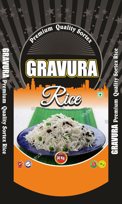 GR234 - Premium Black Rice Packaging Design Template