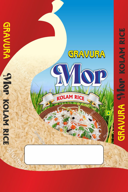 GR235 - Elegant Kolam Rice Packaging Design Template