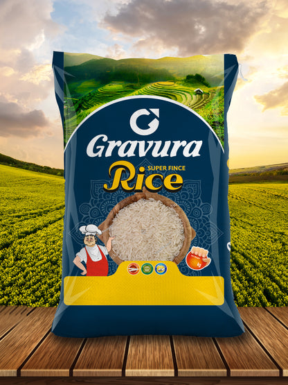 GR95 - Scenic Farm-to-Table Rice Packaging Design Template