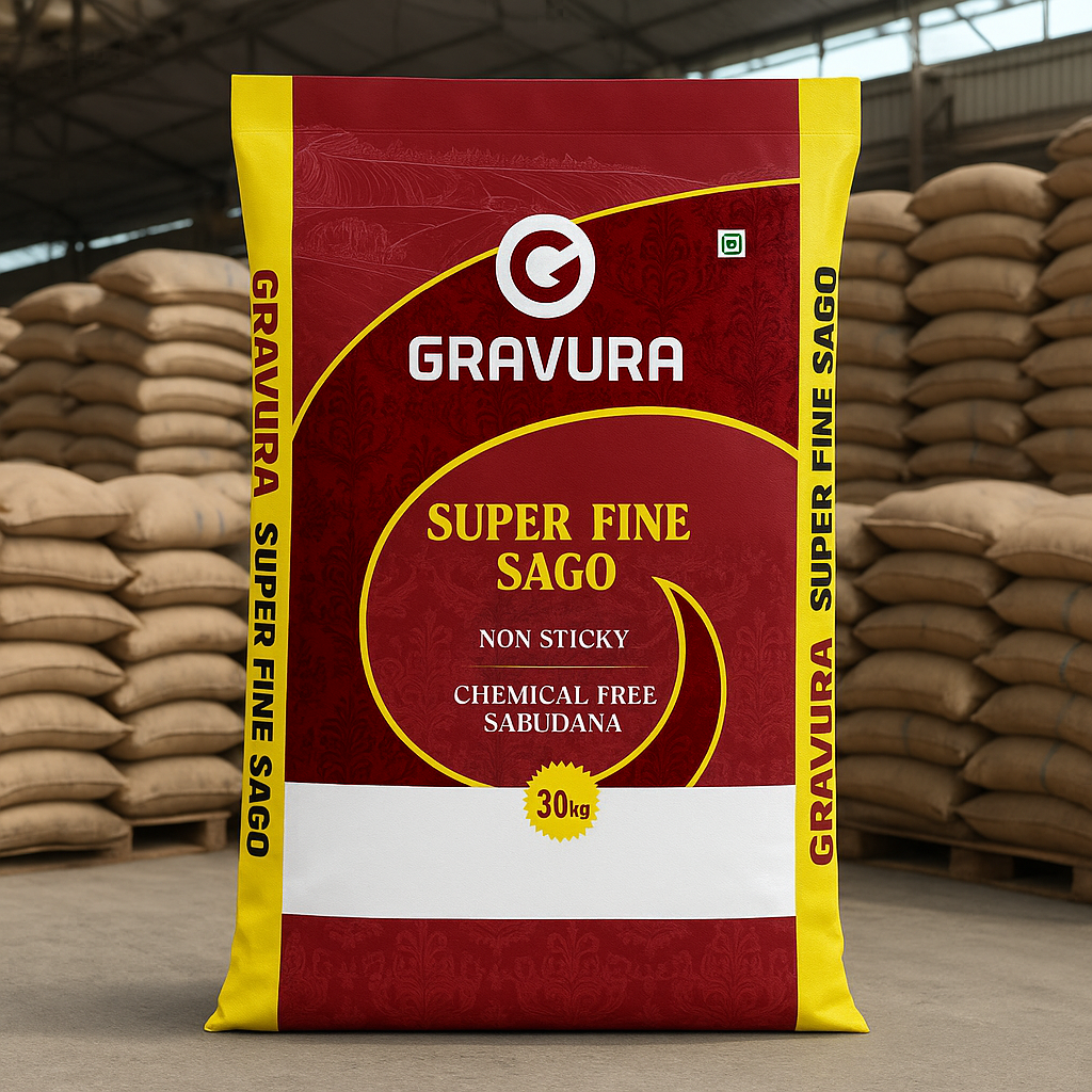 GR184-Super Fine Sago BOPP Bag Packaging Design