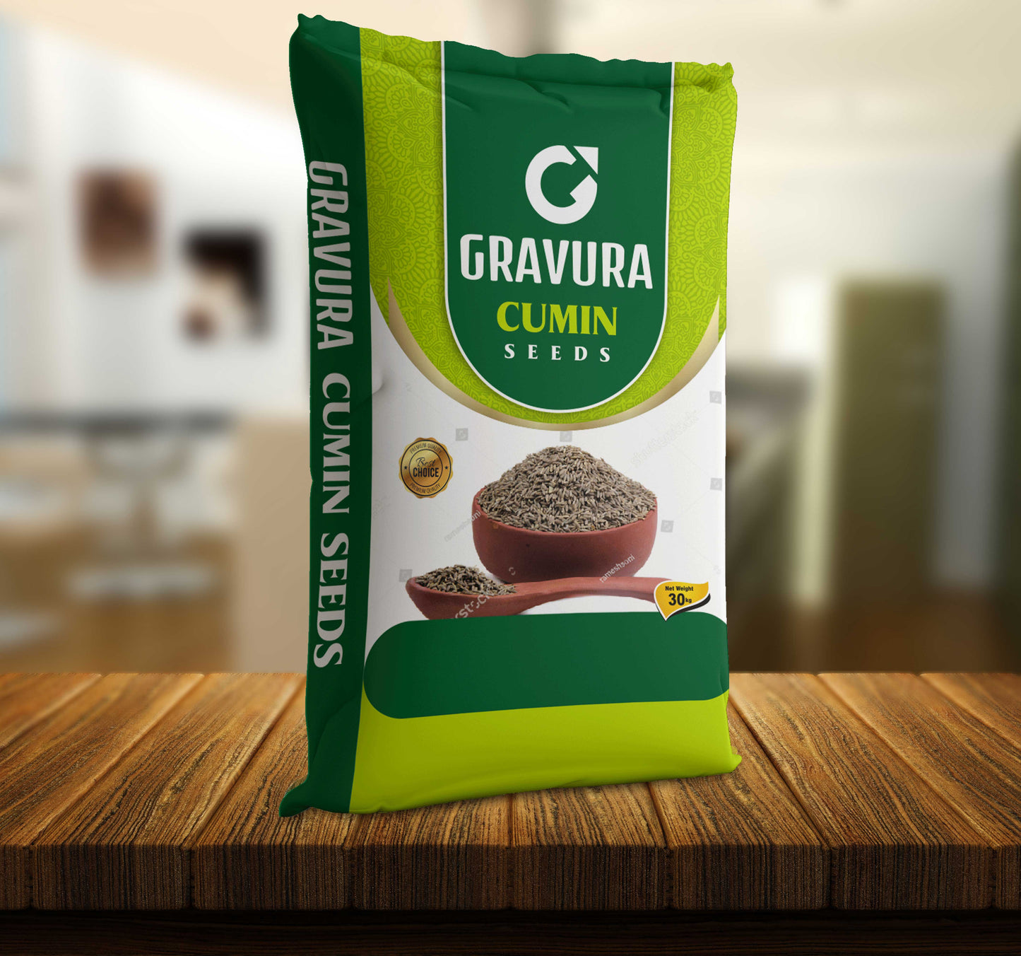GR63 - Modern Cumin Seeds BOPP Bag Packaging Design