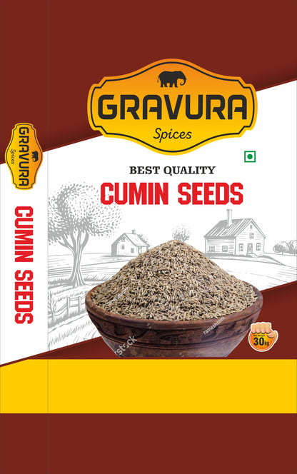 GR65 - Rustic Cumin Seeds BOPP Bag Packaging Design