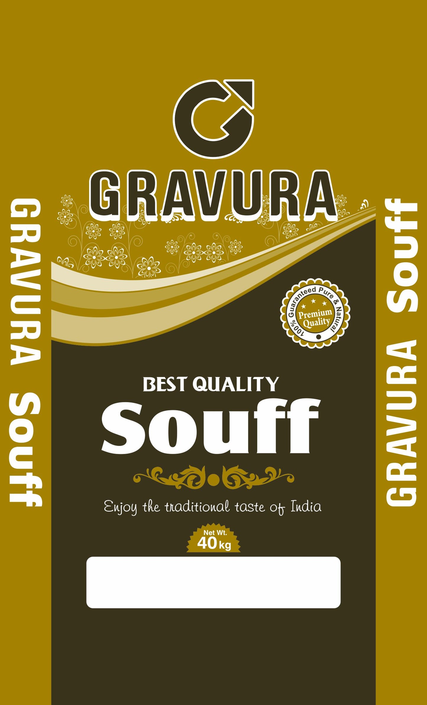 GR66 - Premium Souff (Fennel Seeds) BOPP Bag Packaging Design