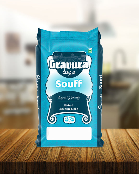 GR67 - Modern Souff (Fennel Seeds) BOPP Bag Packaging Design