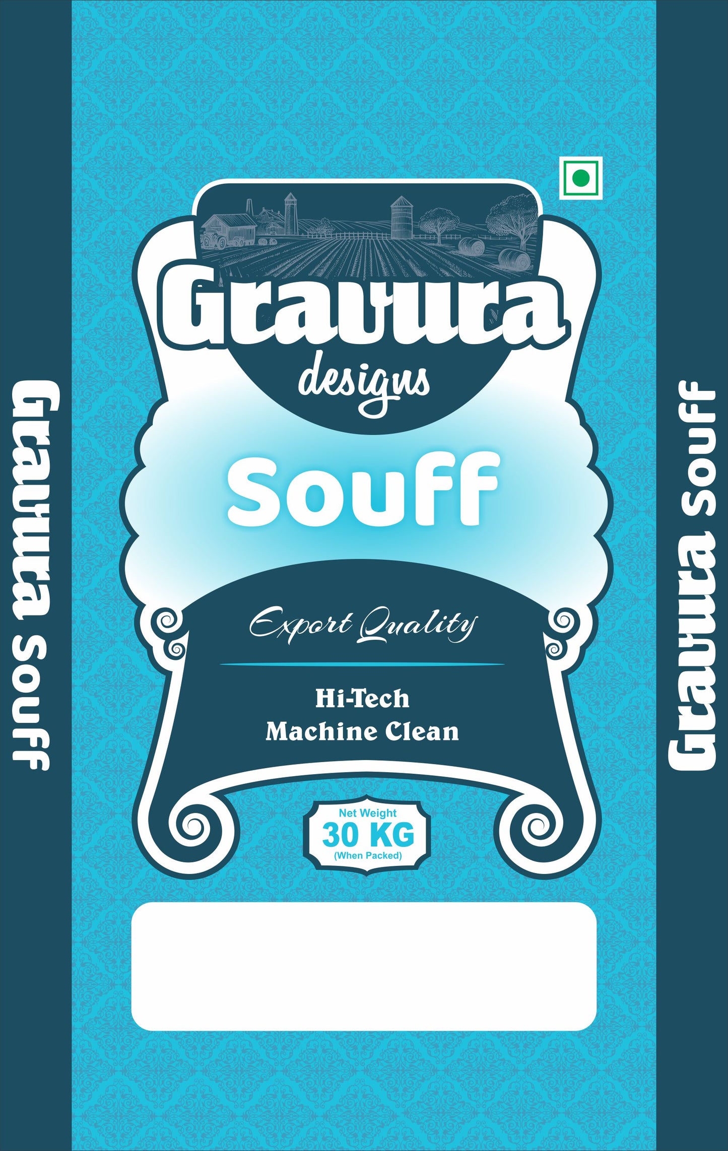 GR67 - Modern Souff (Fennel Seeds) BOPP Bag Packaging Design