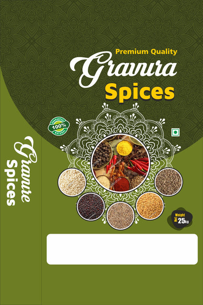 GR61 - Premium Assorted Spices BOPP Bag Packaging Design with changeable colour of background