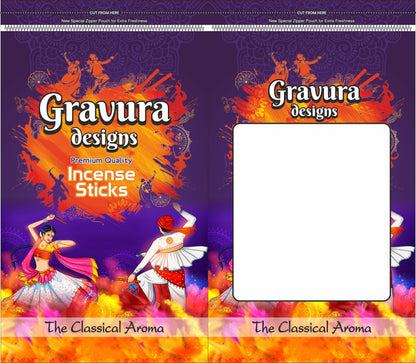 GR38 - Vibrant Cultural Incense Stick Pouch Packaging Design