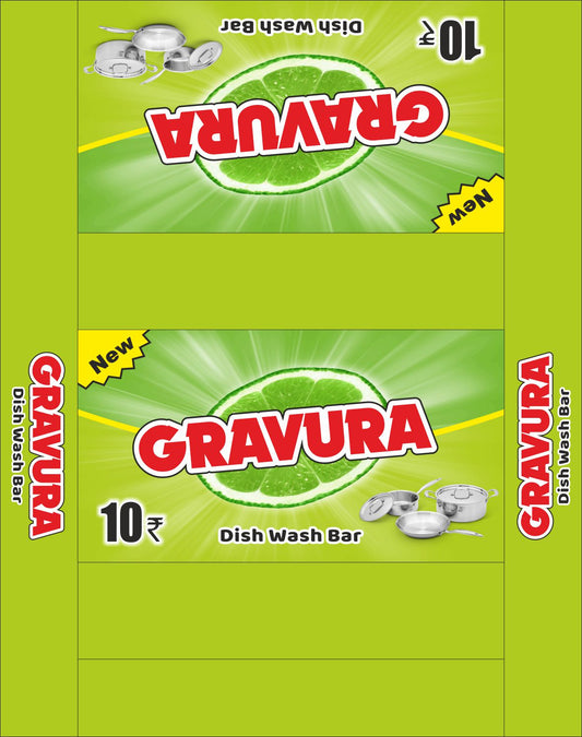 GR171-Lime-Themed Dish Wash Bar Wrap Design