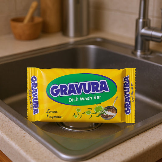 GR172- Yellow Dish Wash Bar Wrap Design Template