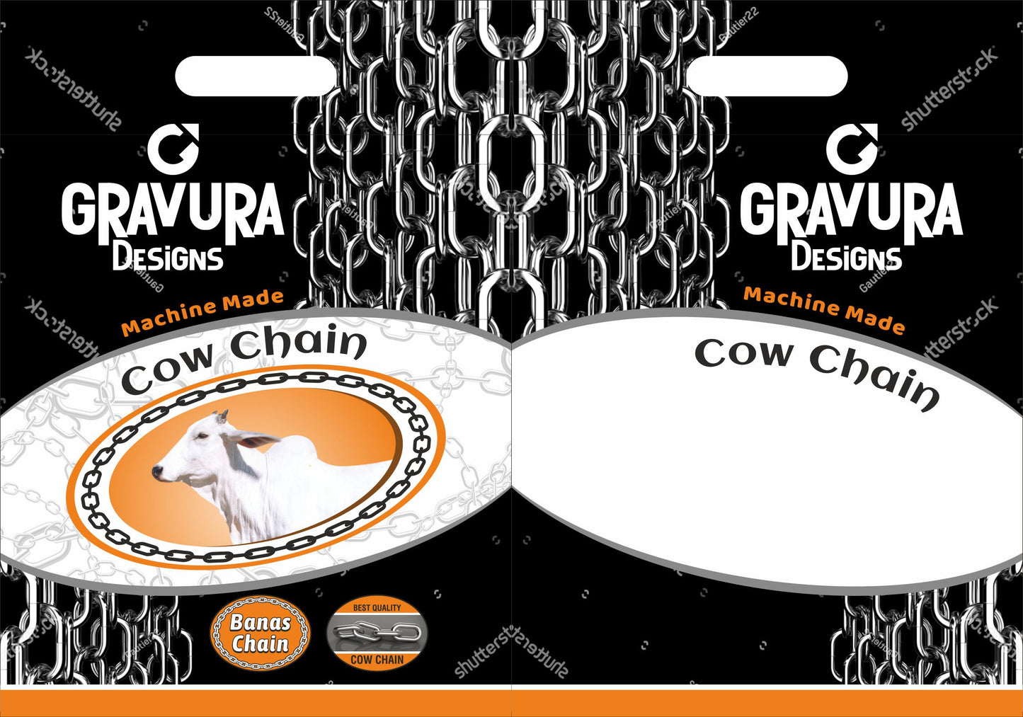 GR-18 - Heavy-Duty Chain Packaging Design – Industrial Chrome Concept