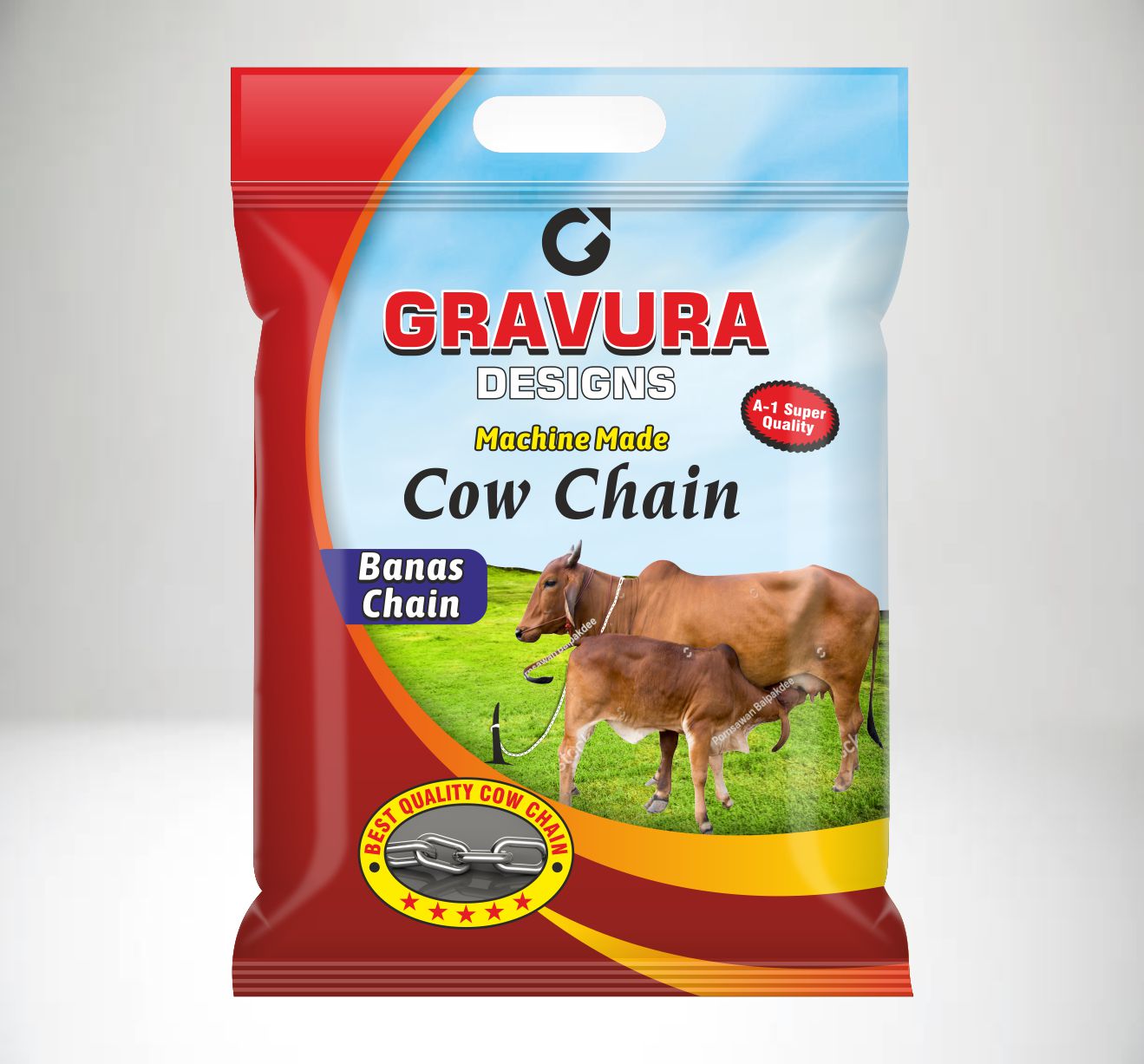 GR-19 - Pastoral Utility Chain Packaging Design – Rural Livestock Theme