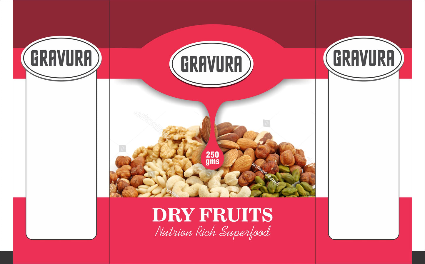 GR102 – Elegant Pouch Packaging Design for Dry Fruits & Nuts