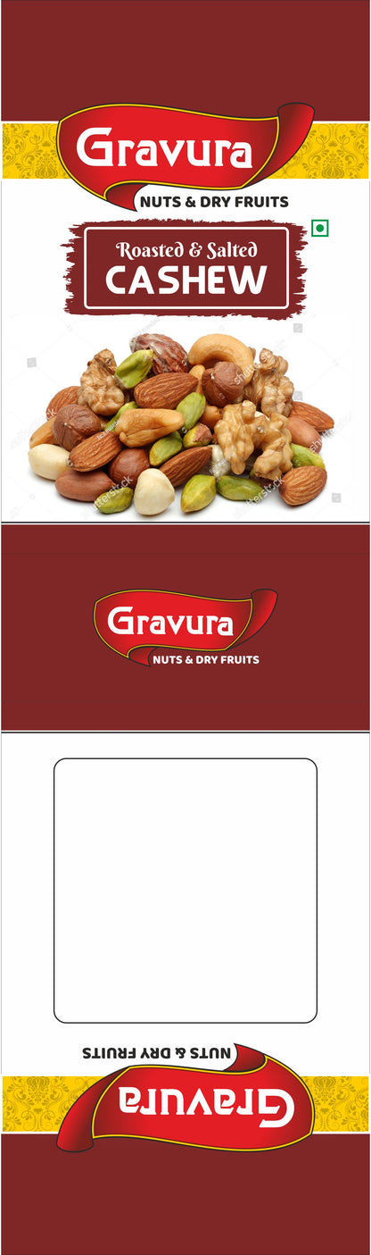 GR105 - Premium Pouch Packaging Design for Roasted & Salted Cashews