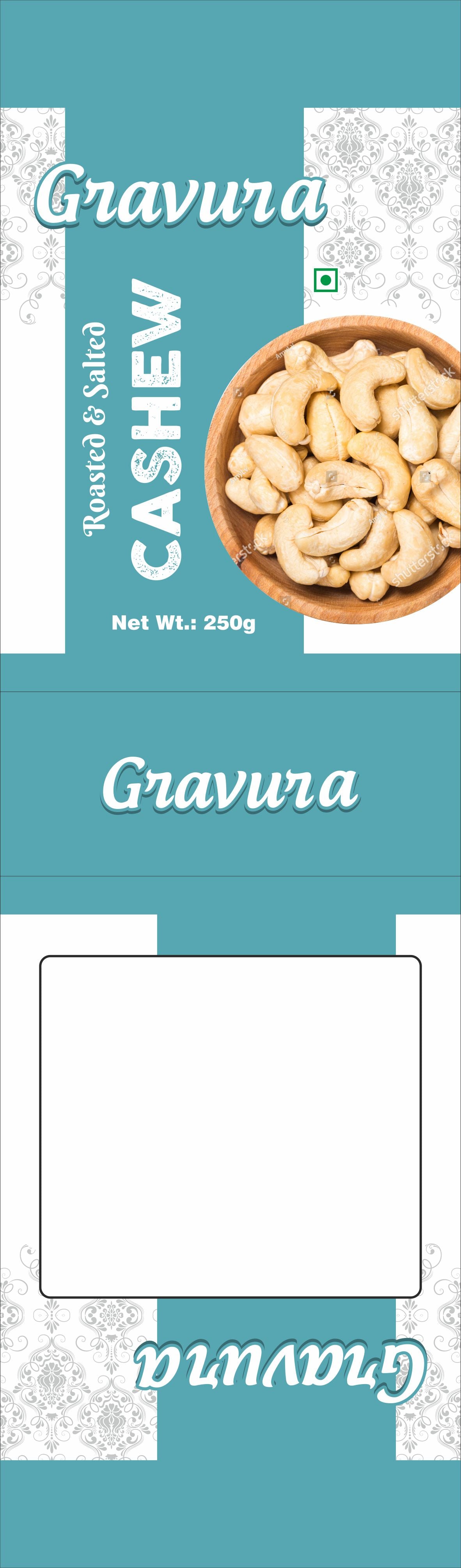 GR106 - Vintage-Inspired Pouch Packaging Design for Roasted & Salted Cashews