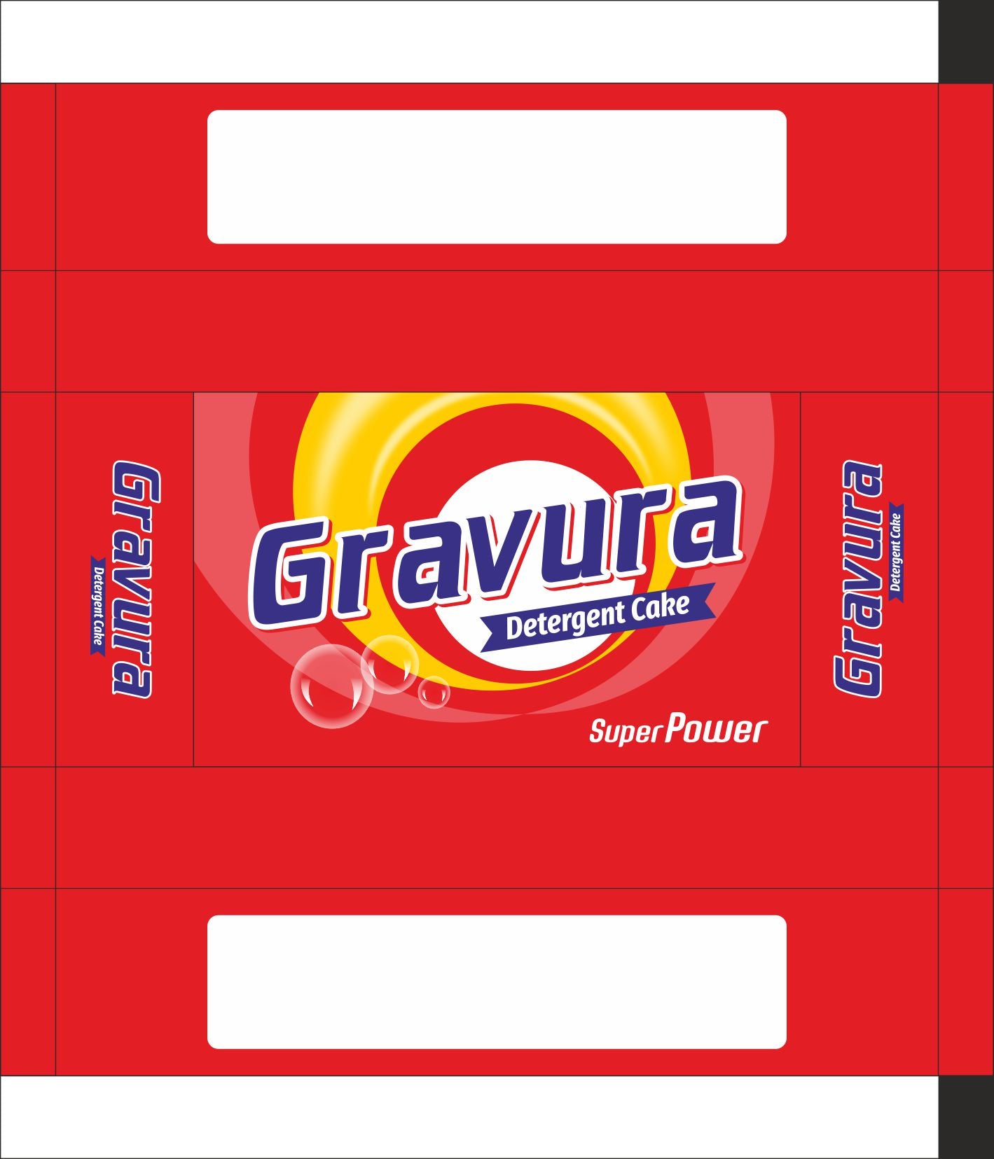 GR161-Multi-Color Detergent Cake Wrap Design Template