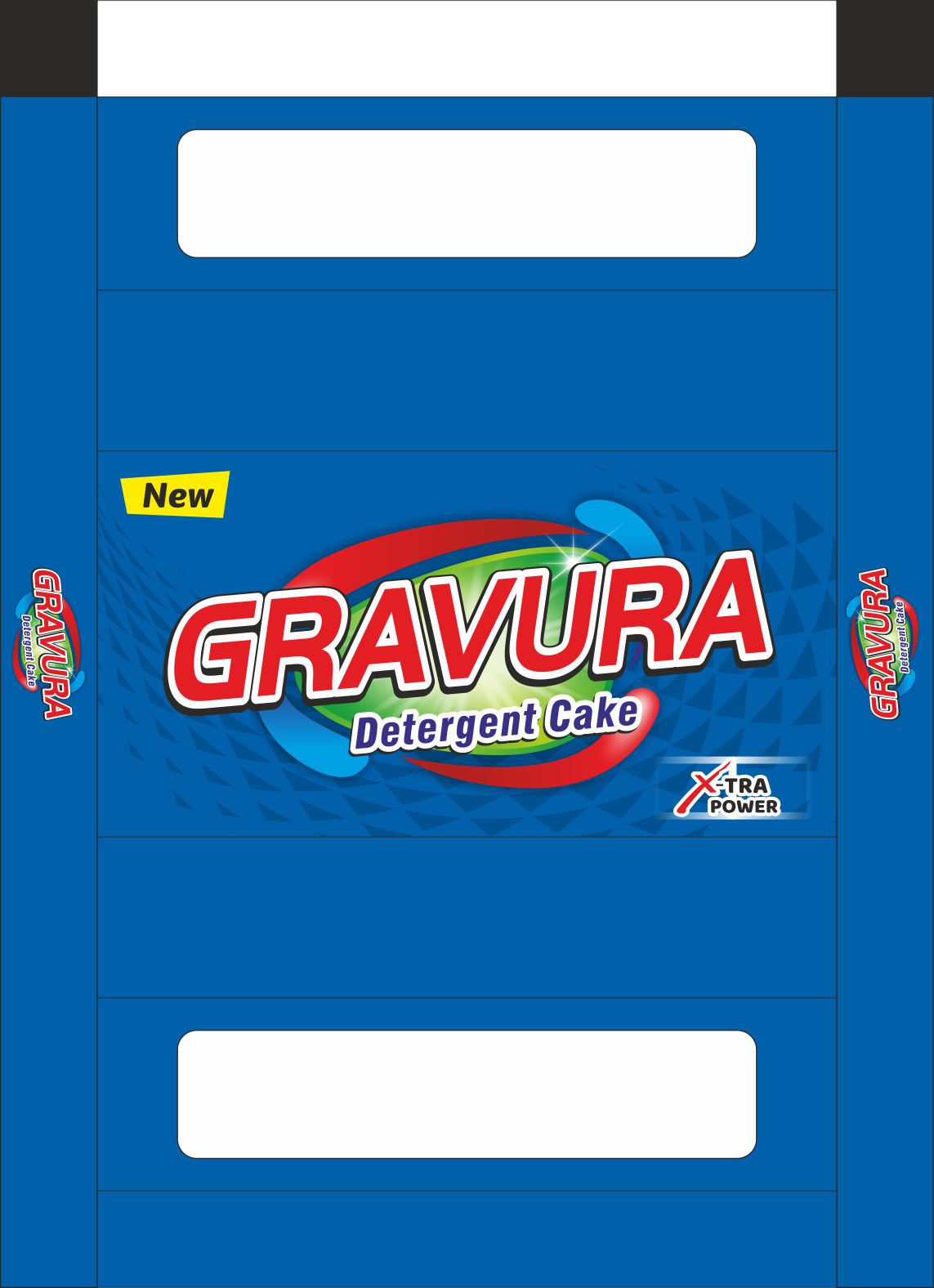 GR166-White X-Tra Power Detergent Cake Wrap Design
