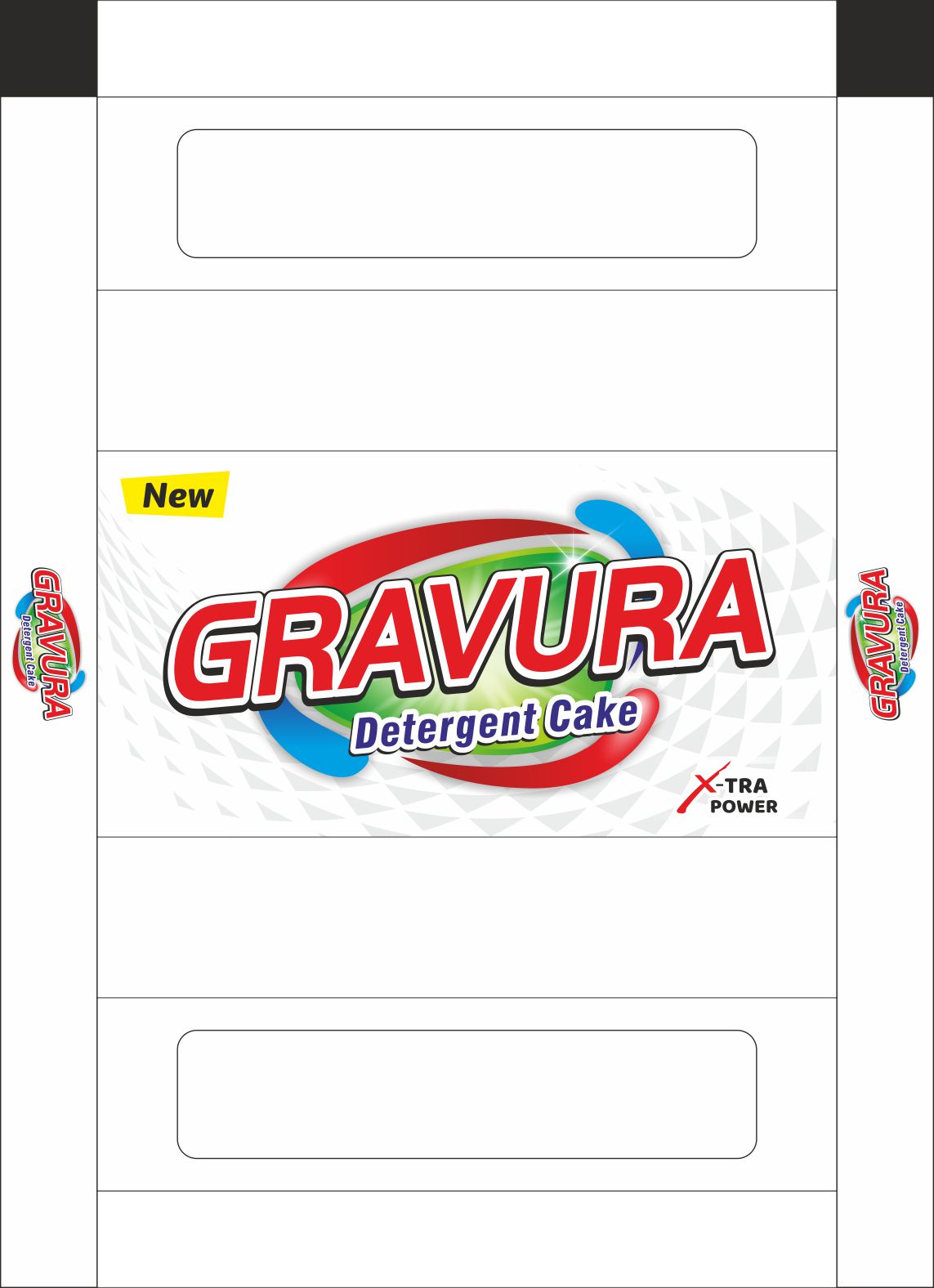 GR166-White X-Tra Power Detergent Cake Wrap Design