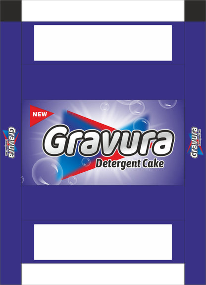 GR167-Orange Blue Detergent Cake Wrap Design Template