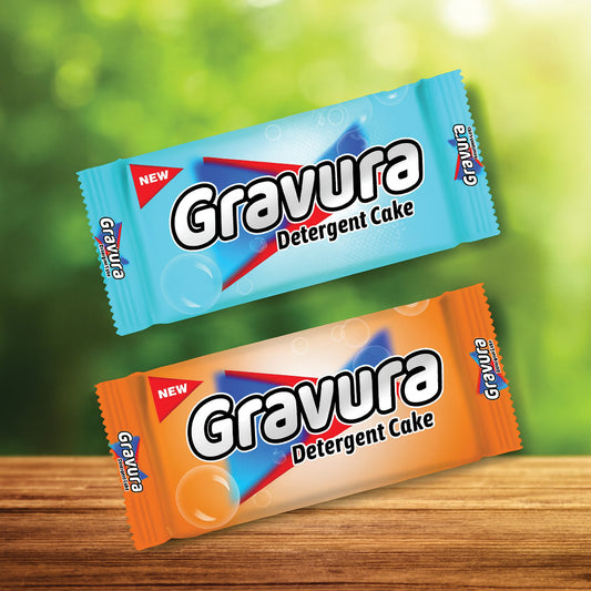 GR167-Orange Blue Detergent Cake Wrap Design Template