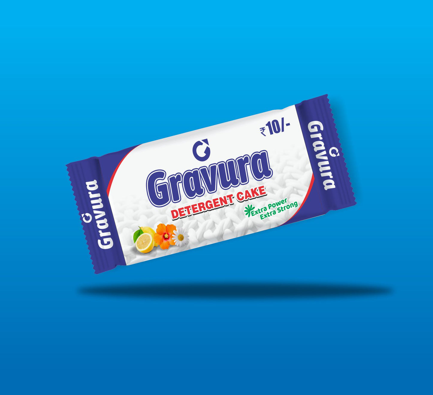 GR47 - Power-Packed Detergent Cake Packaging Design TemplateE