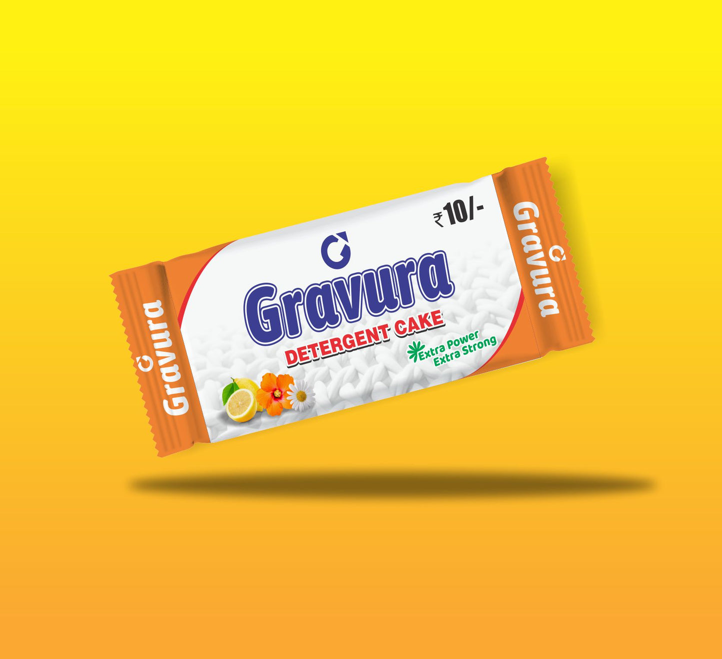 GR47 - Power-Packed Detergent Cake Packaging Design TemplateE